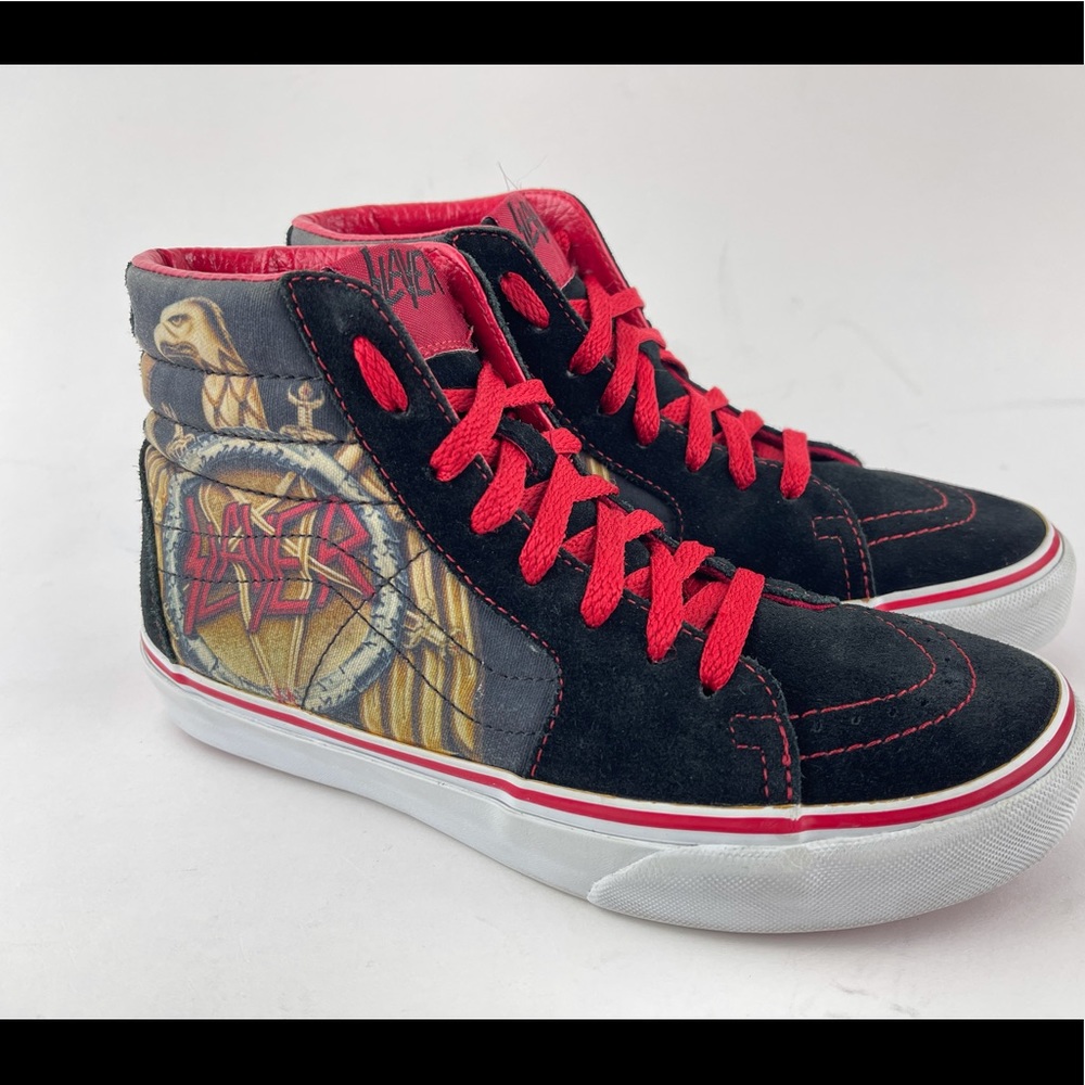 Slayer Vans X Sk8 Hi Skate Shoe MENS SIZE 5 Mens - Picture 2 of 16